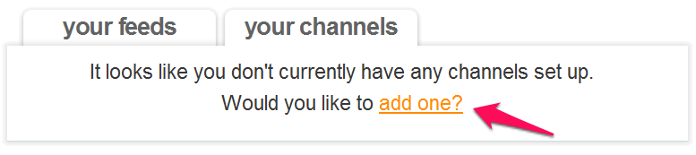 add a channel to feed rinse